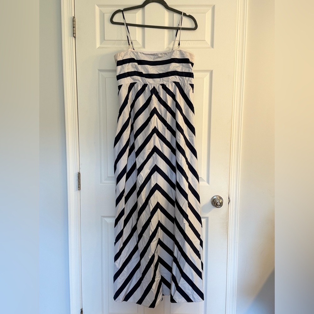 Jessica Simpson Maternity Striped Maxi Dress